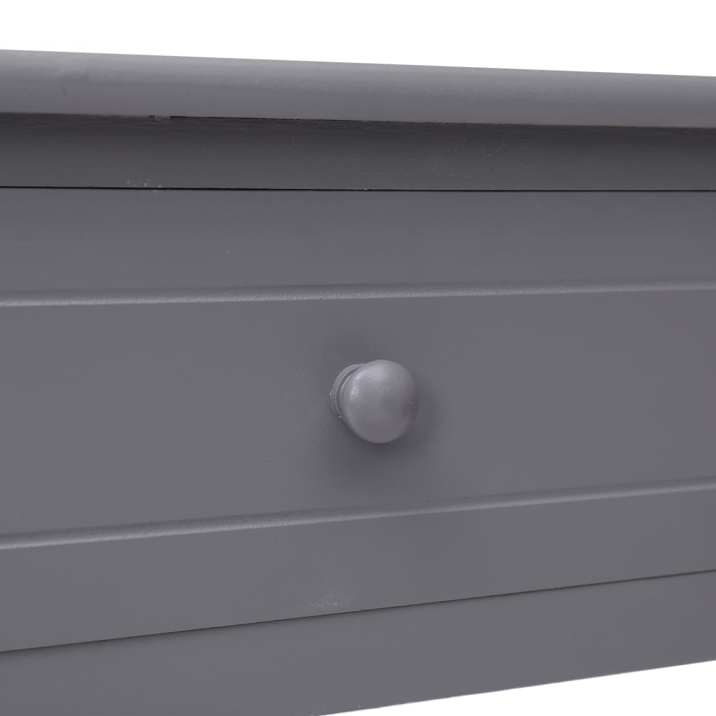 Tavolo Consolle Grigio 90x30x77 cm in Legno 284146