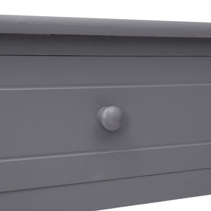 Tavolo Consolle Grigio 90x30x77 cm in Legno 284146