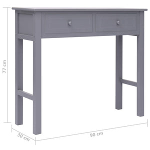 Tavolo Consolle Grigio 90x30x77 cm in Legno 284146