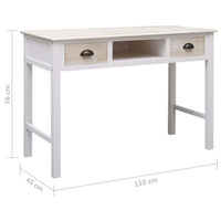 Tavolo Consolle 110x45x76 cm in Legno