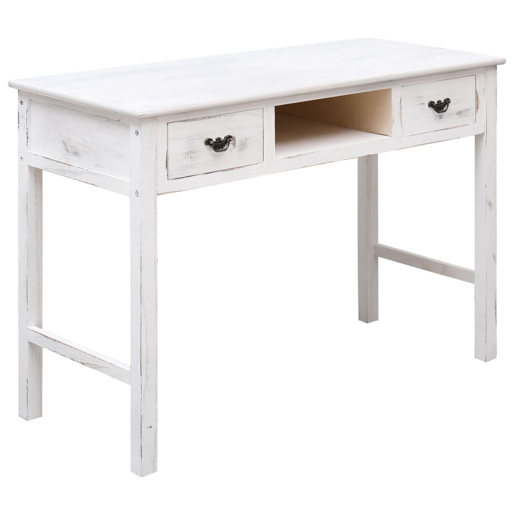 Tavolo Consolle Bianco Anticato 110x45x76 cm in Legno cod mxl 18059