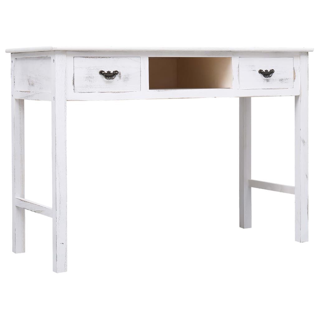 Tavolo Consolle Bianco Anticato 110x45x76 cm in Legno cod mxl 18059