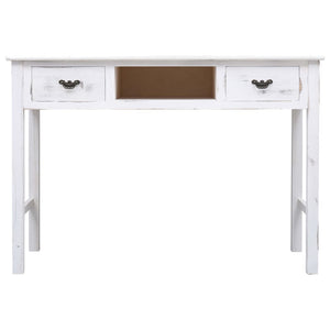 Tavolo Consolle Bianco Anticato 110x45x76 cm in Legno cod mxl 18059