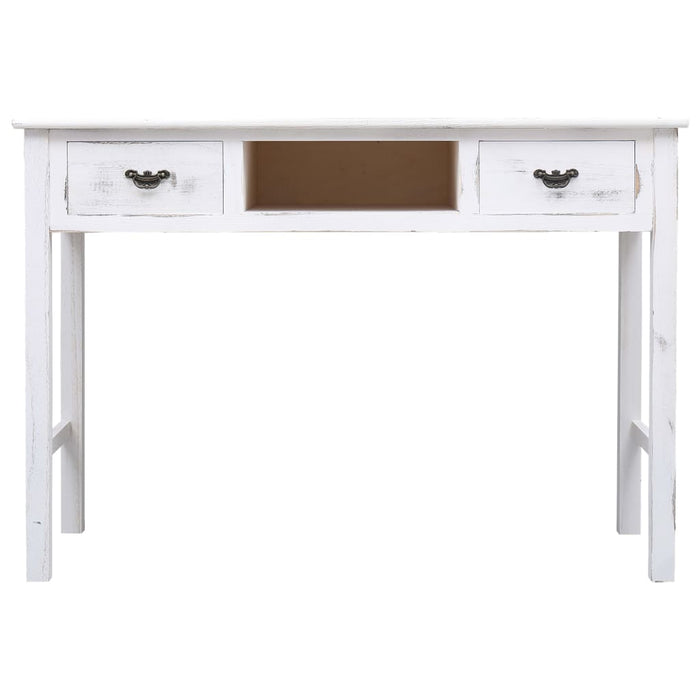 Tavolo Consolle Bianco Anticato 110x45x76 cm in Legno cod mxl 18059