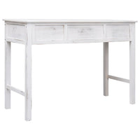 Tavolo Consolle Bianco Anticato 110x45x76 cm in Legno cod mxl 18059