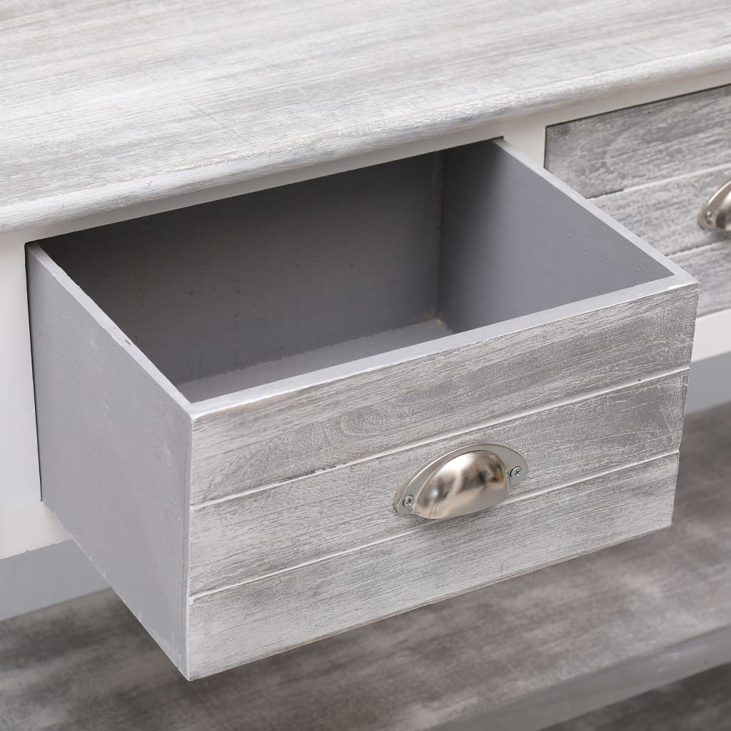 Credenza Grigio Anticato 115x30x76 cm in Legno  cod mxl 59452