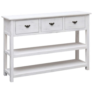 Credenza Bianco Anticato 115x30x76 cm in Legno cod mxl 59625