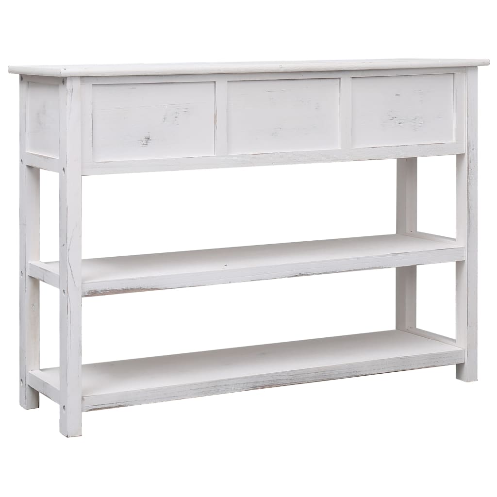 Credenza Bianco Anticato 115x30x76 cm in Legno cod mxl 59625