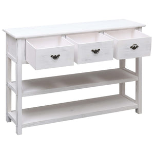 Credenza Bianco Anticato 115x30x76 cm in Legno cod mxl 59625