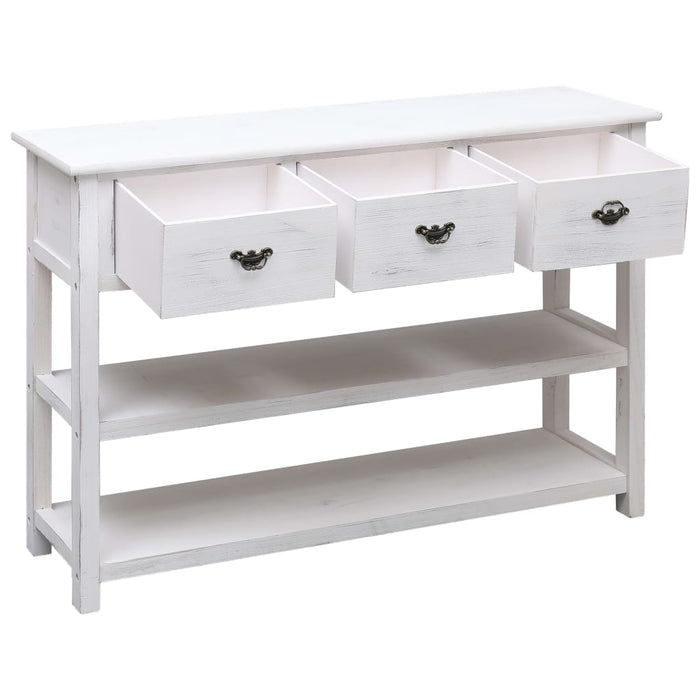 Credenza Bianco Anticato 115x30x76 cm in Legno cod mxl 59625