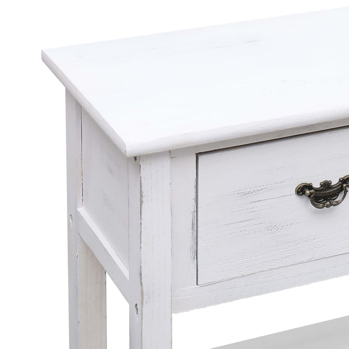 Credenza Bianco Anticato 115x30x76 cm in Legno cod mxl 59625