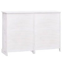 Credenza con 10 Cassetti Bianca 113x30x79 cm in Legno 284179