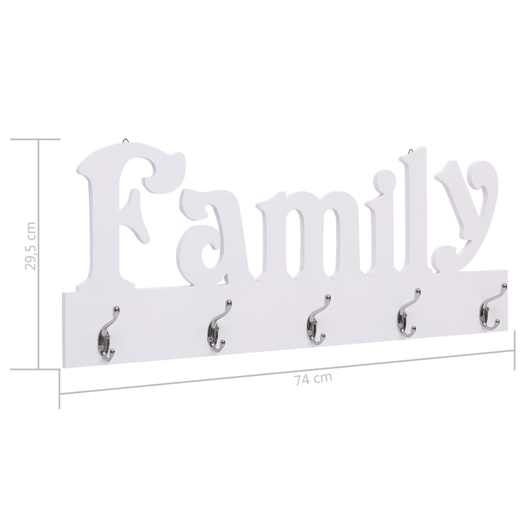 Appendiabiti a Muro FAMILY 74x29,5 cm cod mxl 71957