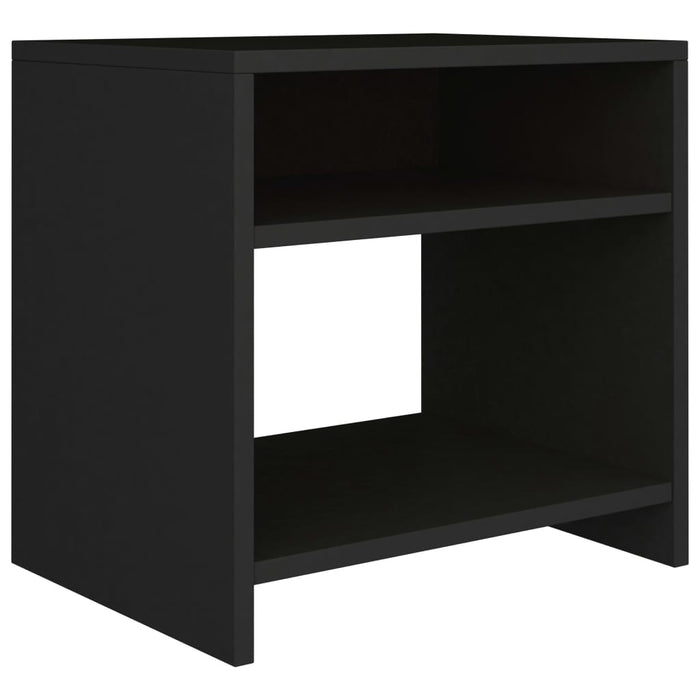 Comodino Nero 40x30x40 cm in Truciolato  cod mxl 49378