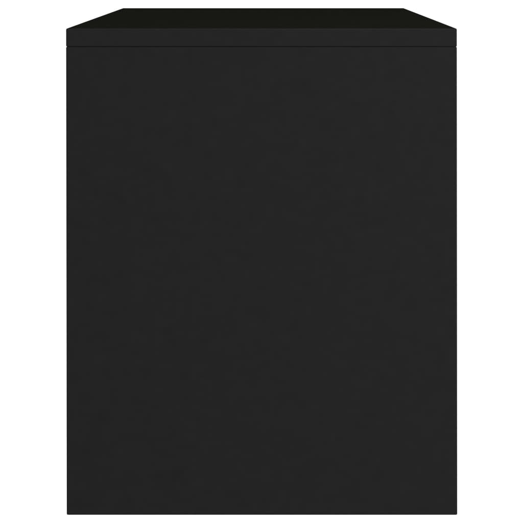 Comodino Nero 40x30x40 cm in Truciolato  cod mxl 49378