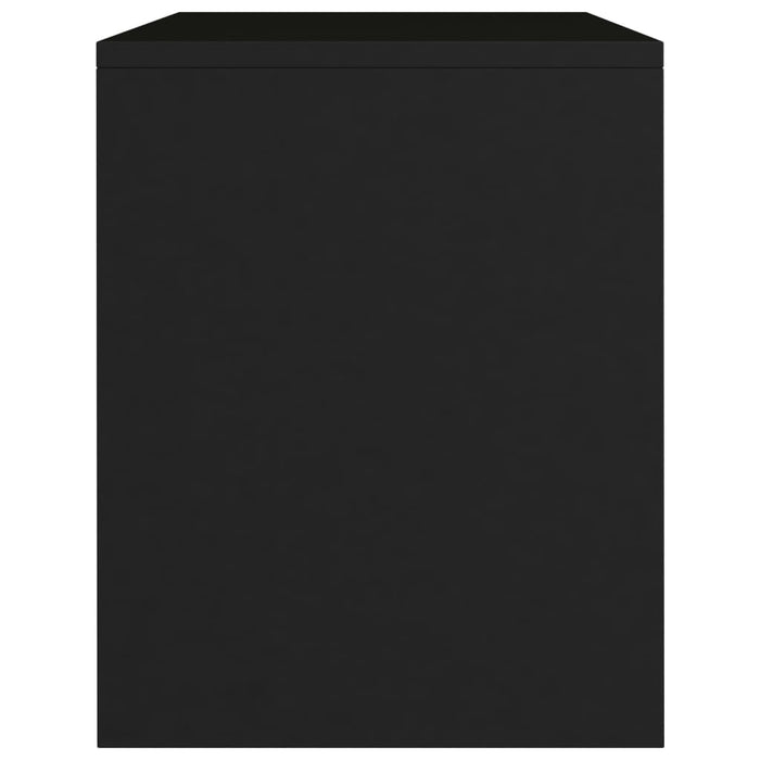 Comodino Nero 40x30x40 cm in Truciolato  cod mxl 49378