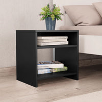 Comodino Nero 40x30x40 cm in Truciolato  cod mxl 49378