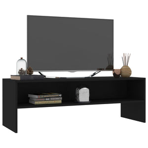 Mobile Porta TV Nero 120x40x40 cm in Legno Multistrato 800037