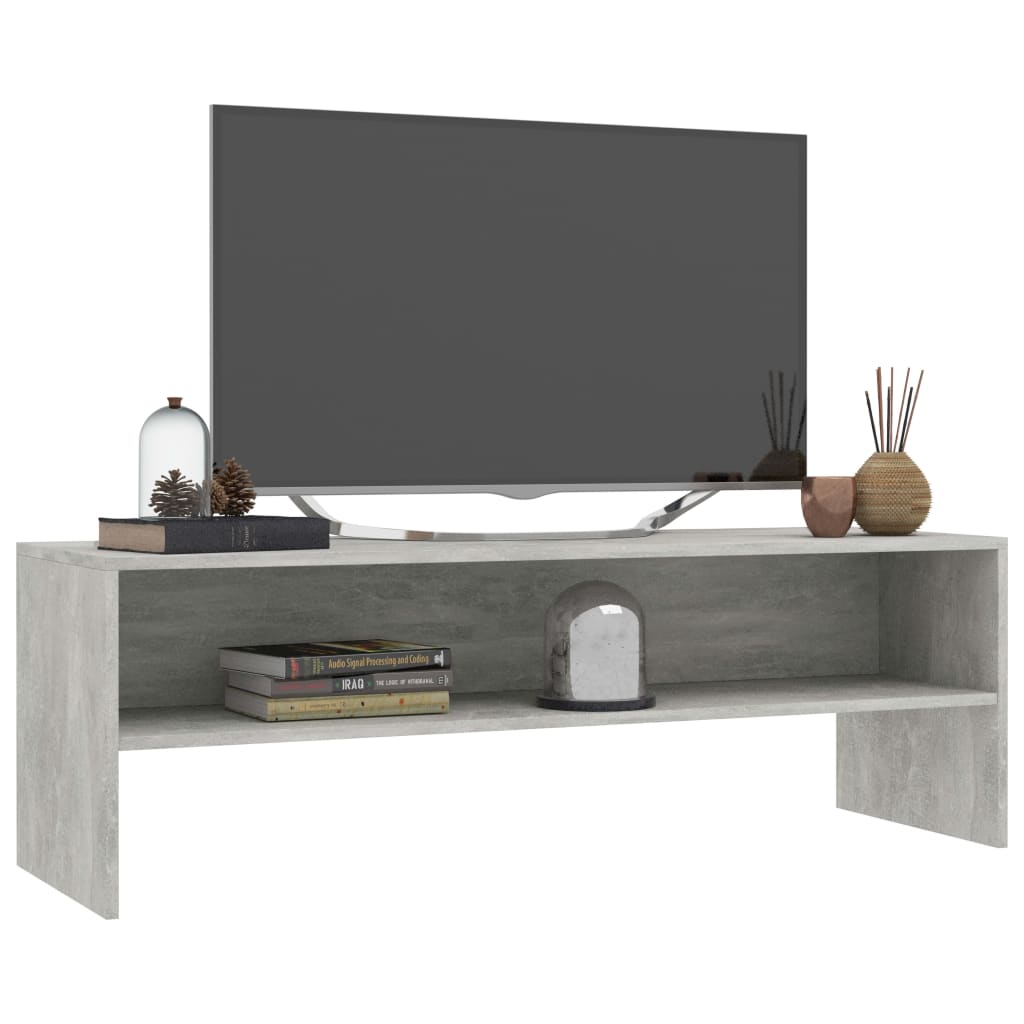 Mobile TV Grigio Cemento 120x40x40 cm in Truciolato cod mxl 13100