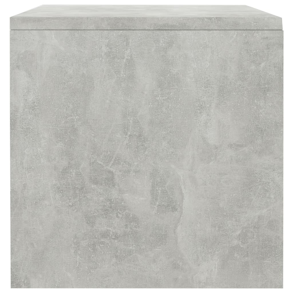 Comodino Grigio Cemento 40x30x30 cm in Truciolato  cod mxl 30631