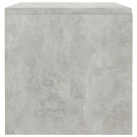 Comodini Grigio Cemento 2 pz 40x30x30 cm in Truciolato 800072