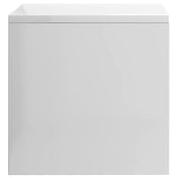 Comodino Bianco Lucido 40x30x40 cm in Truciolato  cod mxl 57981