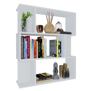 Libreria/Divisorio Bianco 80x24x96 cm in Legno Multistrato cod mxl 13430