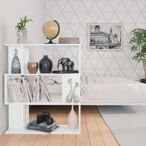 Libreria/Divisorio Bianco 80x24x96 cm in Legno Multistrato cod mxl 13430