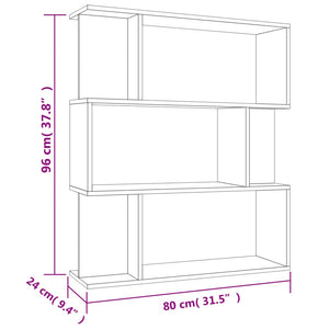 Libreria/Divisorio Rovere Sonoma 80x24x96 cm in Truciolato  cod mxl 6286