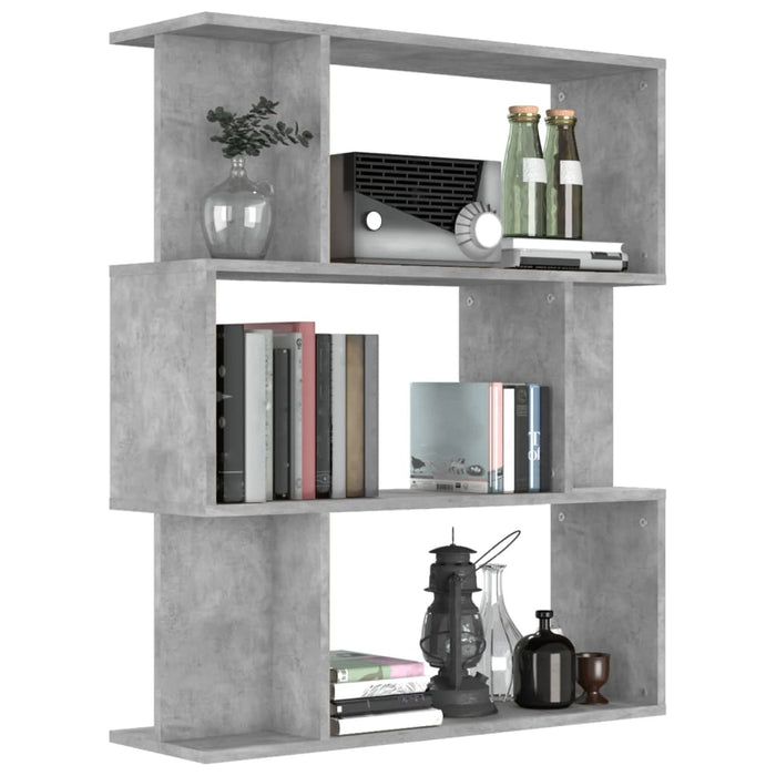 Libreria/Divisorio Grigio Calcestruzzo 80x24x96cm in Truciolato  cod mxl 23126