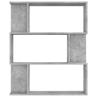 Libreria/Divisorio Grigio Calcestruzzo 80x24x96cm in Truciolato  cod mxl 23126