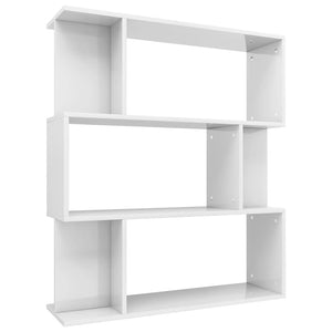 Libreria/Divisorio Bianco Lucido 80x24x96 cm cod mxl 12427