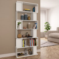 Libreria/Divisorio Bianco 80x24x192 cm in Truciolato 