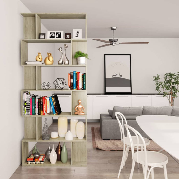 Libreria/Divisorio Rovere Sonoma 80x24x192 cm in Truciolato  cod mxl 23579