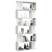 Libreria/Divisorio Bianco Lucido 80x24x192 cm 800096