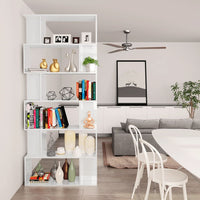 Libreria/Divisorio Bianco Lucido 80x24x192 cm 800096