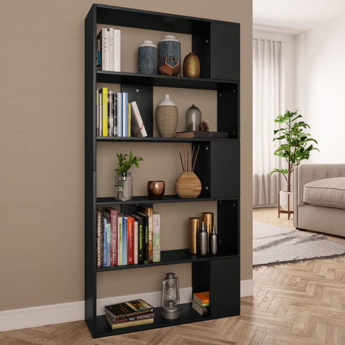 Libreria/Divisorio Nero 80x24x159 cm in Truciolato  cod mxl 64638