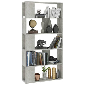 Libreria/Divisorio Grigio Cemento 80x24x159 cm in Truciolato cod mxl 60450