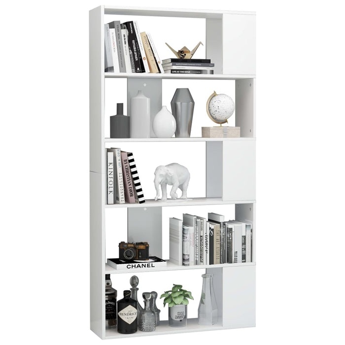 Libreria/Divisorio Bianco Lucido 80x24x159 cm 800105