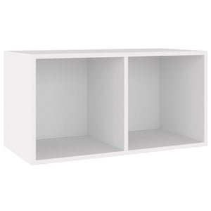 Contenitore per Vinili Bianco 71x34x36 cm in Legno Multistratocod mxl 94726