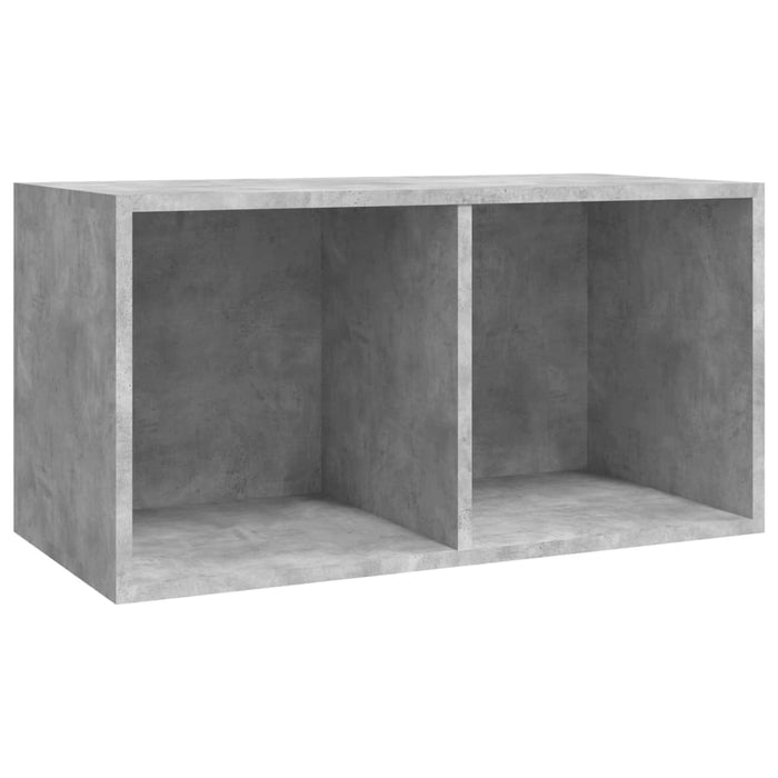 Contenitore per Vinili Grigio Cemento 71x34x36cm in Multistrato 800121