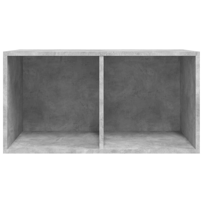 Contenitore per Vinili Grigio Cemento 71x34x36cm in Multistrato 800121