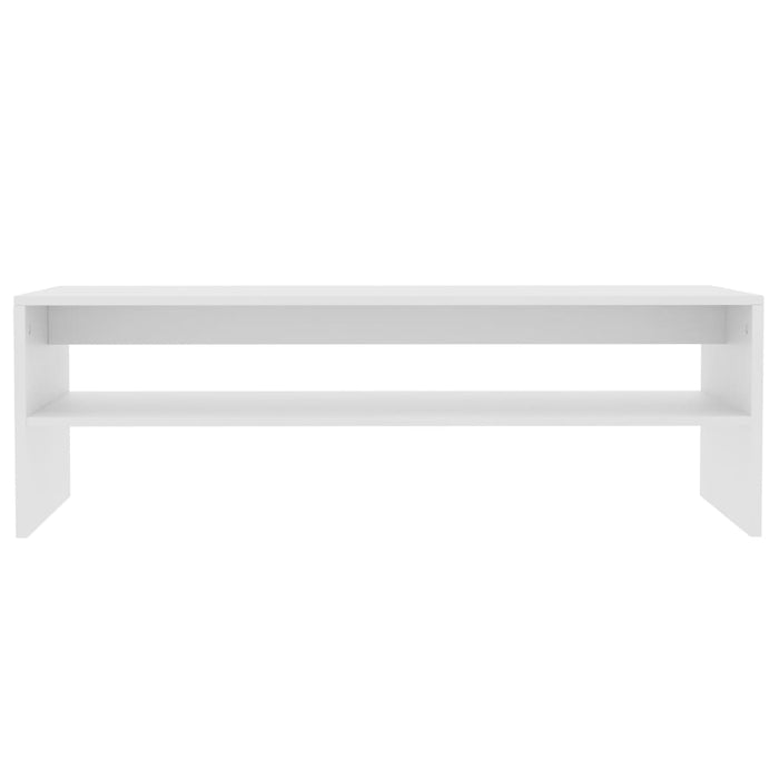 Tavolino da Salotto Bianco 100x40x40 cm in Legno Multistrato cod mxl 48095