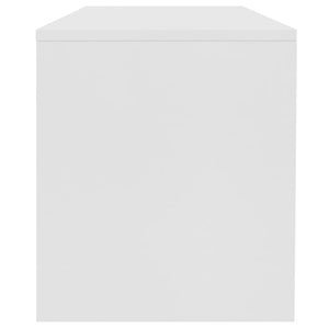 Tavolino da Salotto Bianco 100x40x40 cm in Legno Multistrato cod mxl 48095