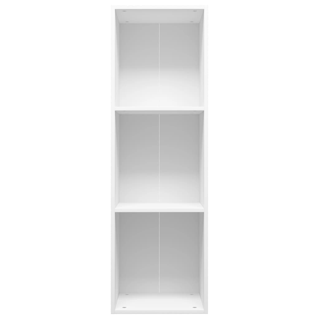 Libreria/Mobile TV Bianco 36x30x114 cm in Legno Multistrato 800135