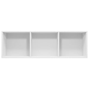 Libreria/Mobile TV Bianco 36x30x114 cm in Legno Multistrato 800135