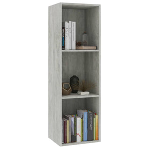 Libreria/Mobile TV Grigio Cemento 36x30x114cm Legno Multistrato 800139