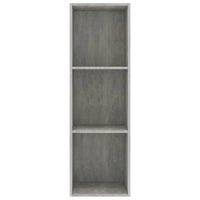 Libreria/Mobile TV Grigio Cemento 36x30x114cm Legno Multistrato 800139