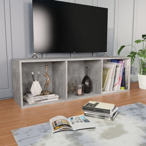 Libreria/Mobile TV Grigio Cemento 36x30x114 cm in Truciolato    cod mxl 33762