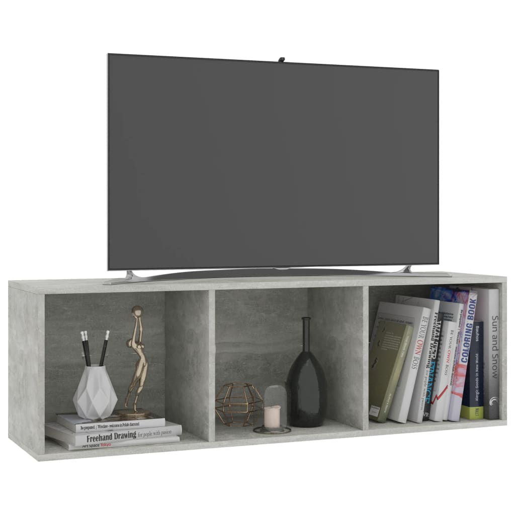 Libreria/Mobile TV Grigio Cemento 36x30x114 cm in Truciolato    cod mxl 33762